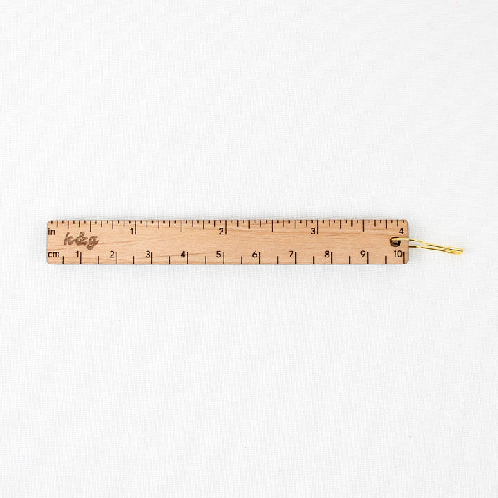 Knit & Gather Upcycled 4" Clip Ruler