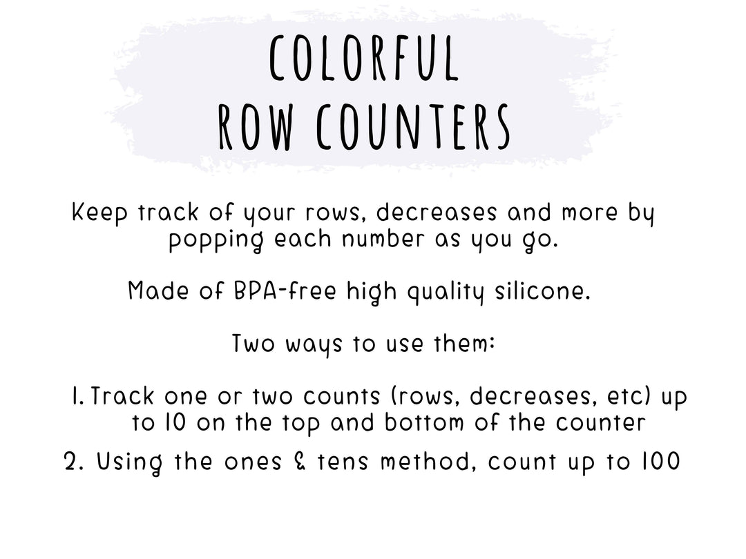Colorful Row Counters | Knitting & Crochet