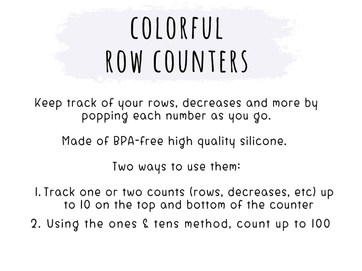 Colorful Row Counters | Knitting & Crochet