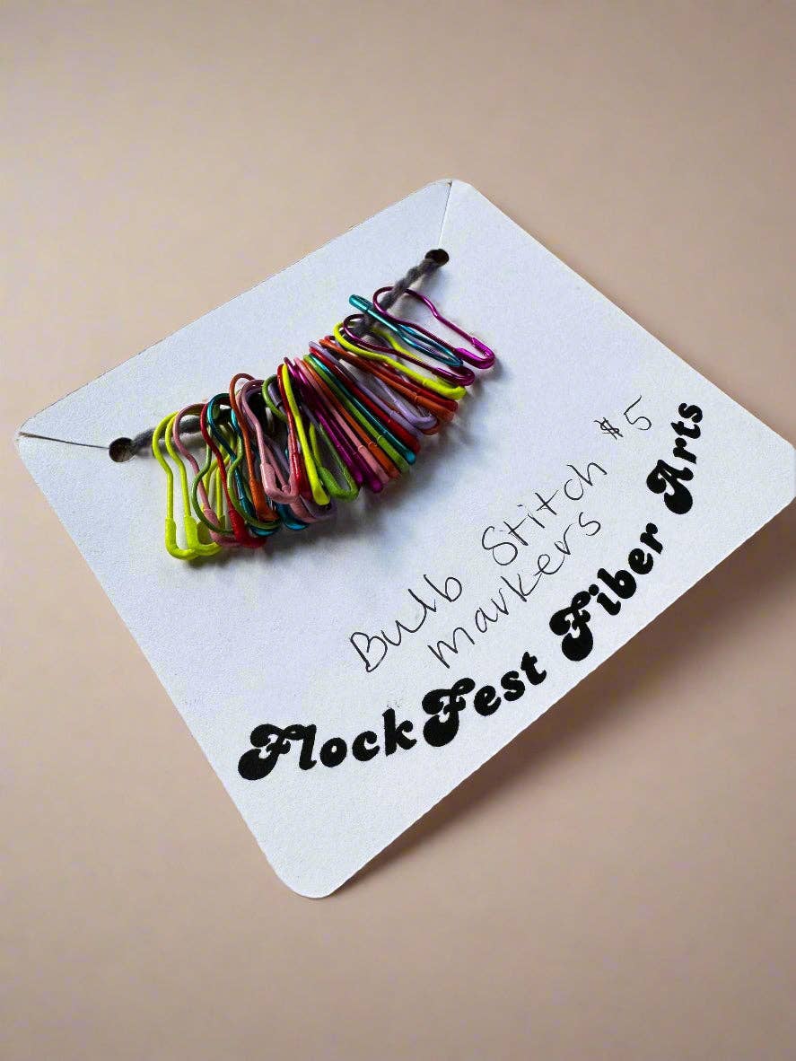 Bulb stitch marker set