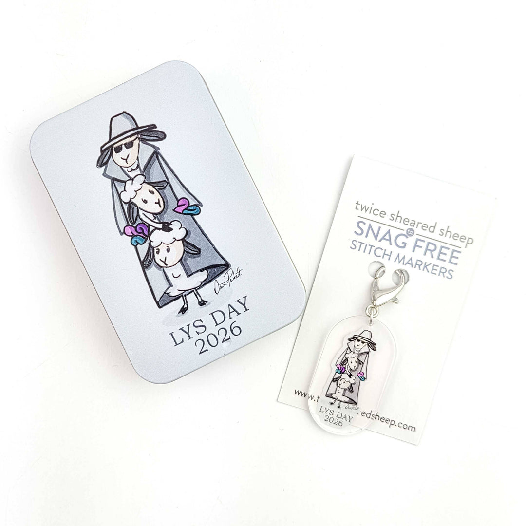 2026 LYS Day Exclusive Stitch Marker Storage Tin