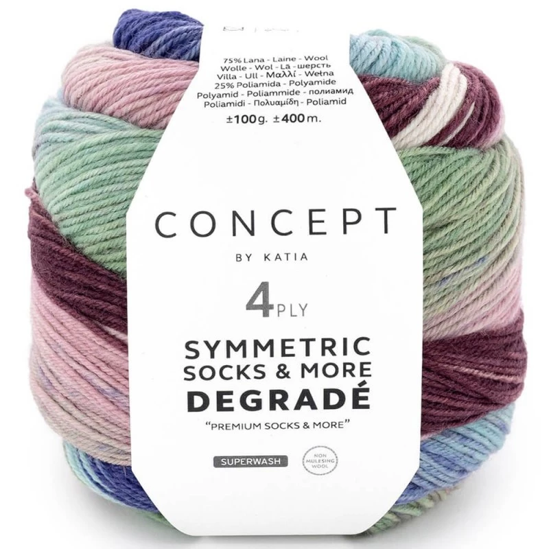 Katia Symmetric Socks Degradé